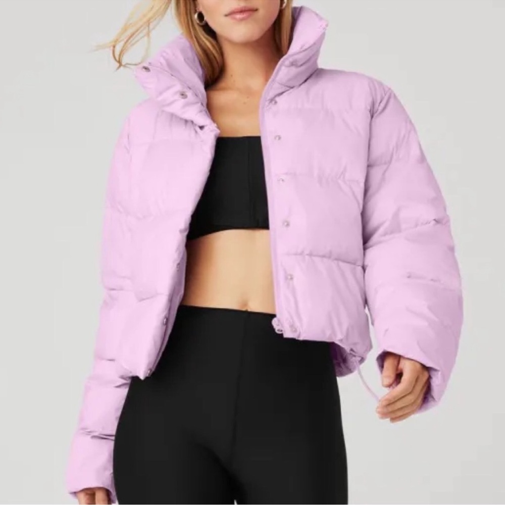 Alo Yoga Gold Rush Puffer Sugarplum Pink (M)